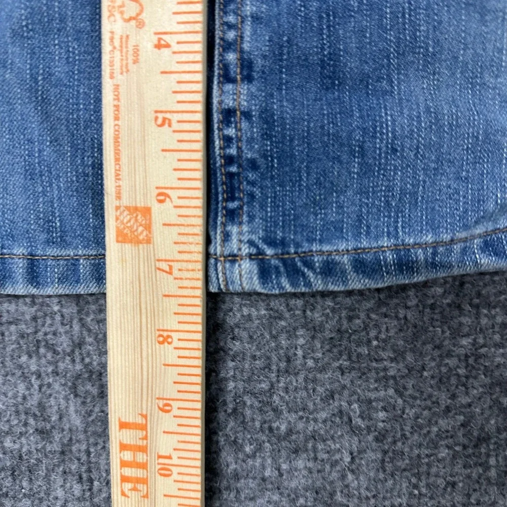 American Eagle Denim Skirt Womens Size 10 Blue Mini Casual Patch Pockets Stretch